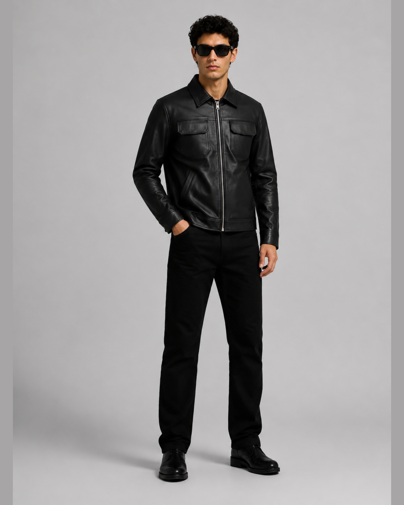 Hunter leather jacket - Image 3
